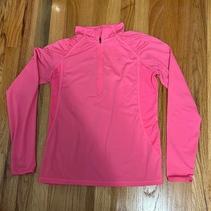 Neon pink quarter zip (drifit)